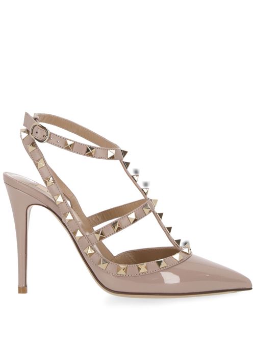 powder pink patent leather gold-tone Rockstud Valentino Garavani | 4W2S0393VNWP45